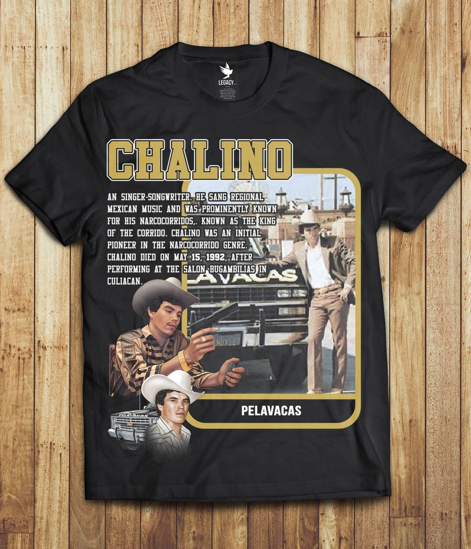 Chalino Sanchez Card T-Shirt