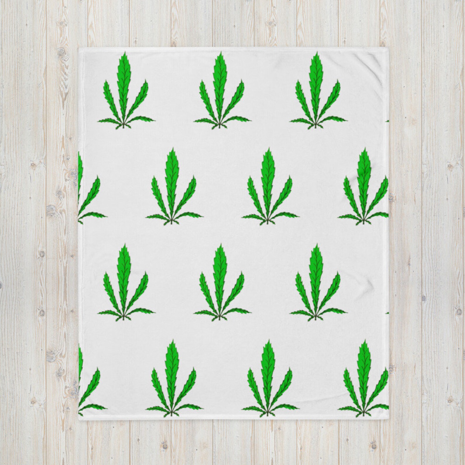 Marijuana Throw Blanket 50 x 60 Etsy