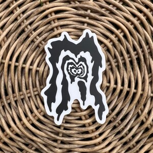 Abstract sticker, Funky design, waterproof, durable