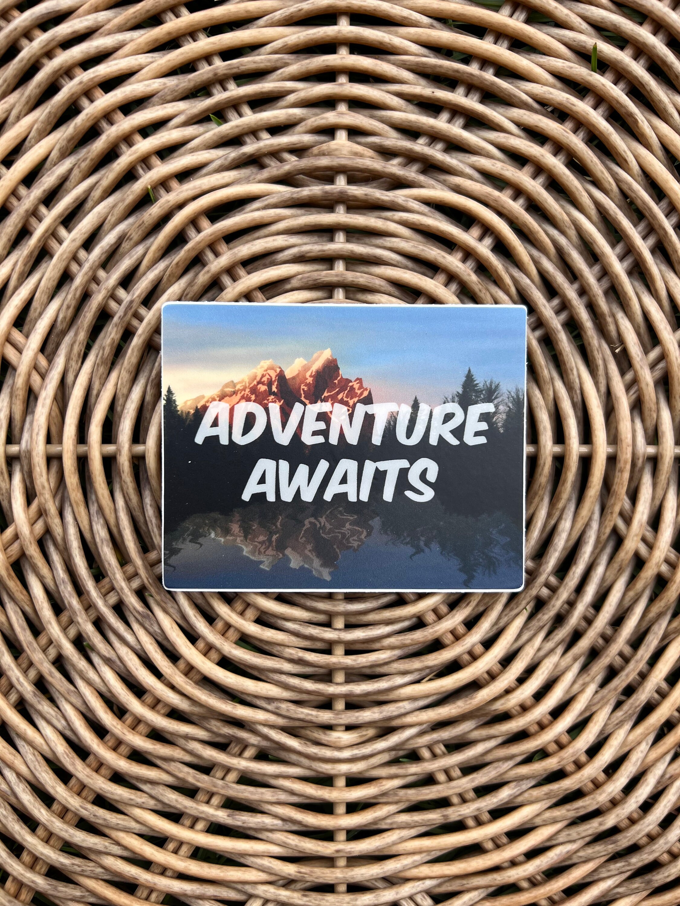 Adventure Awaits Sticker, Multiple Color Sticker, Landscape Sticker ...