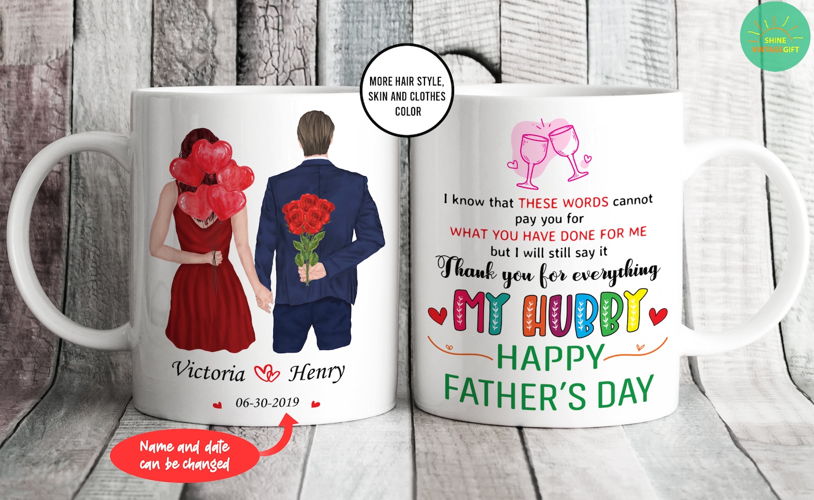 Personalized Coffee Mug For Husband Custom Name and Wedding Etsy