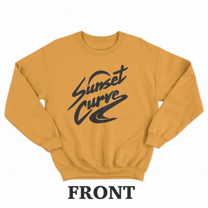 Two-sided Printed Shirt Sunset Curve Logo Shirt Sunset ...