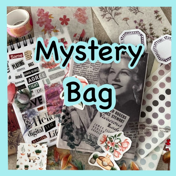 Journal Supplies, Mystery Bag Stickers, Scrapbooking Supplies, Bullet  Journal,washi Tape, Paper Stickers, Washi Stickers, Ephemera 