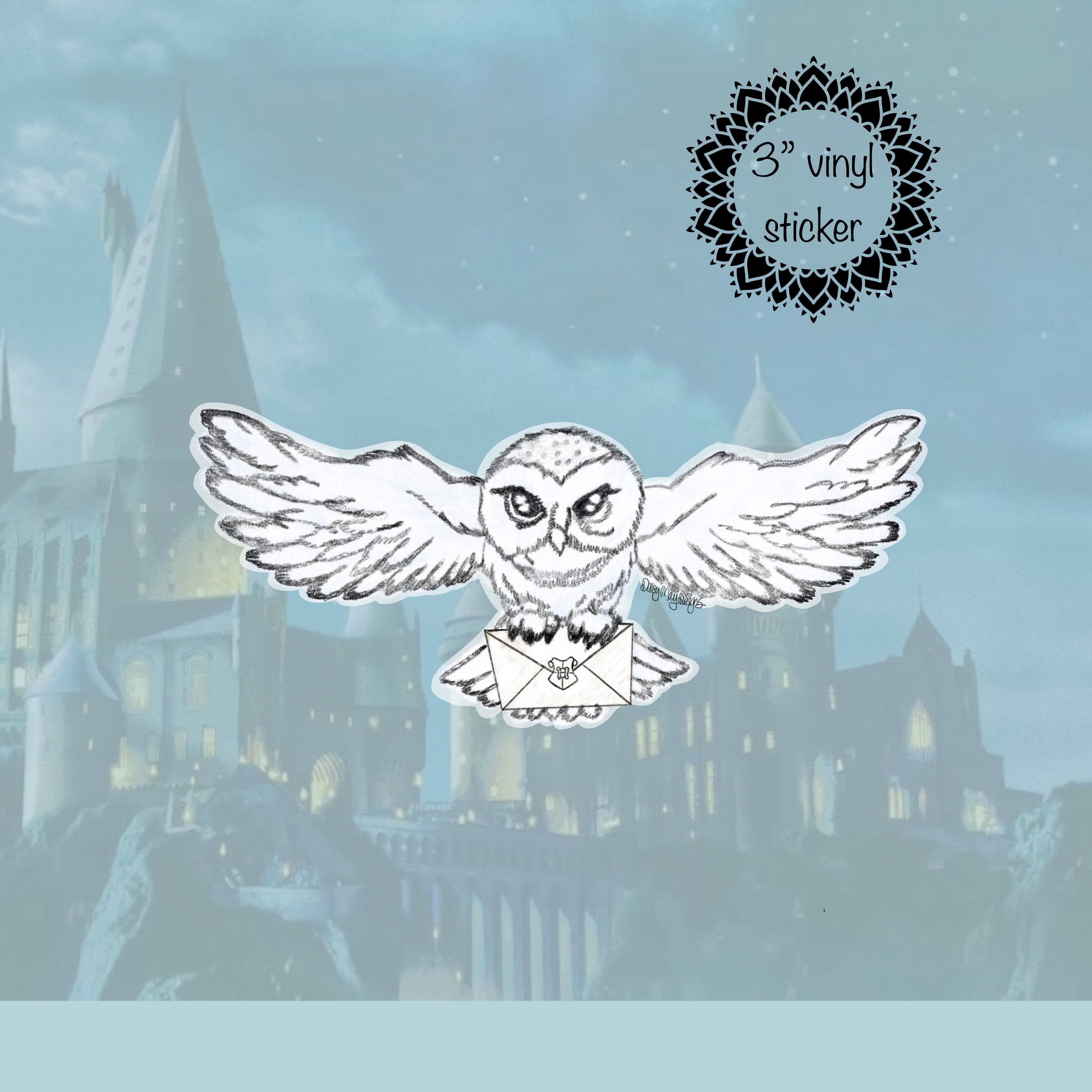Scrapbooking Stickers Cardstock PH 13 Harry Potter Hogwarts Owl