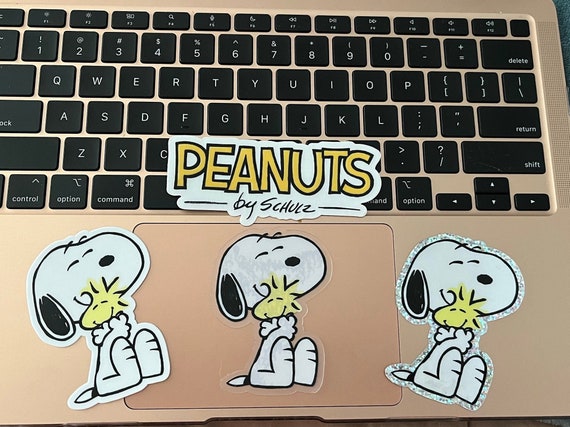 Peanuts Inspired Snoopy and Woodstock Vinyl Sticker, Die Cut