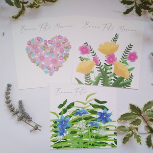 Mother's Day cards - set of 3 cards