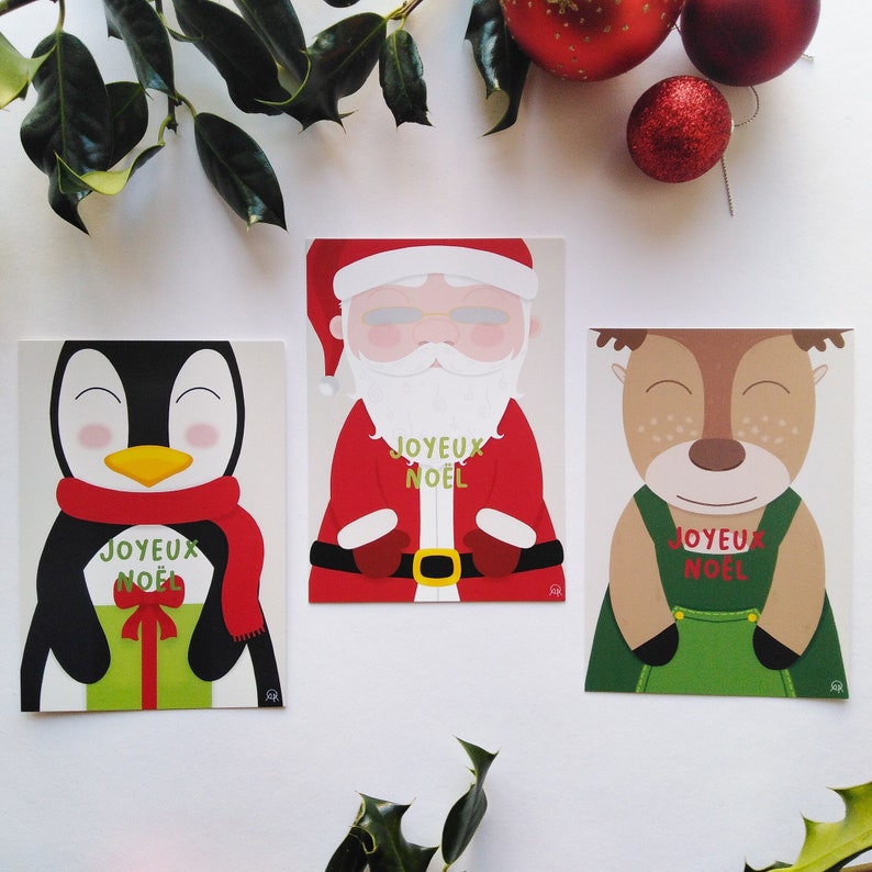 Christmas Cards  Santa Claus and Friends image 1