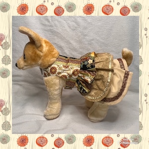 Fall Dog Dress for Girl Dog, Small Dog Clothes, Dog Clothes for Chihuahua, Teacup Dog Clothes, Girl Dog Dress, Dog Dress for Small Dogs