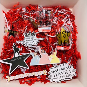 HAhamilton Geburtstags-Geschenk-Box | Musikalisches Schnapsglas | Rise Up Box | Ich werfe meine Shotbox nicht weg | Rosenthal | Muttertag | Valentin