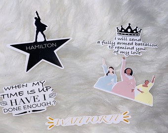 Hamilton Inspired 5-Piece Sticker Set!