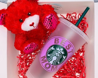 Mother&#39;s Day Starbucks Iced Coffee Cup| For Her | Grandma | Stepmom gift | For Mom | Best Mom | Cold Cup | Best Grandma