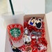 Vampire Diaries Birthday Gift Box | VD Starbucks Iced Coffee| Damon Box | Stefan Box | Keychain | Stickers | Mothers Day | TVD | Kai | Tyler 