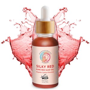 Organic Red Saad Oil (Egyptian Cyperus Rotundus) Natural Hair Removal Serum: Natural Scent.