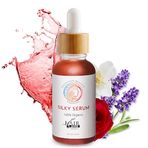 Organic Red Saad Oil (Egyptian Cyperus Rotundus) Natural Hair Removal Serum: Lavender-Rose-Jasmine Scented.