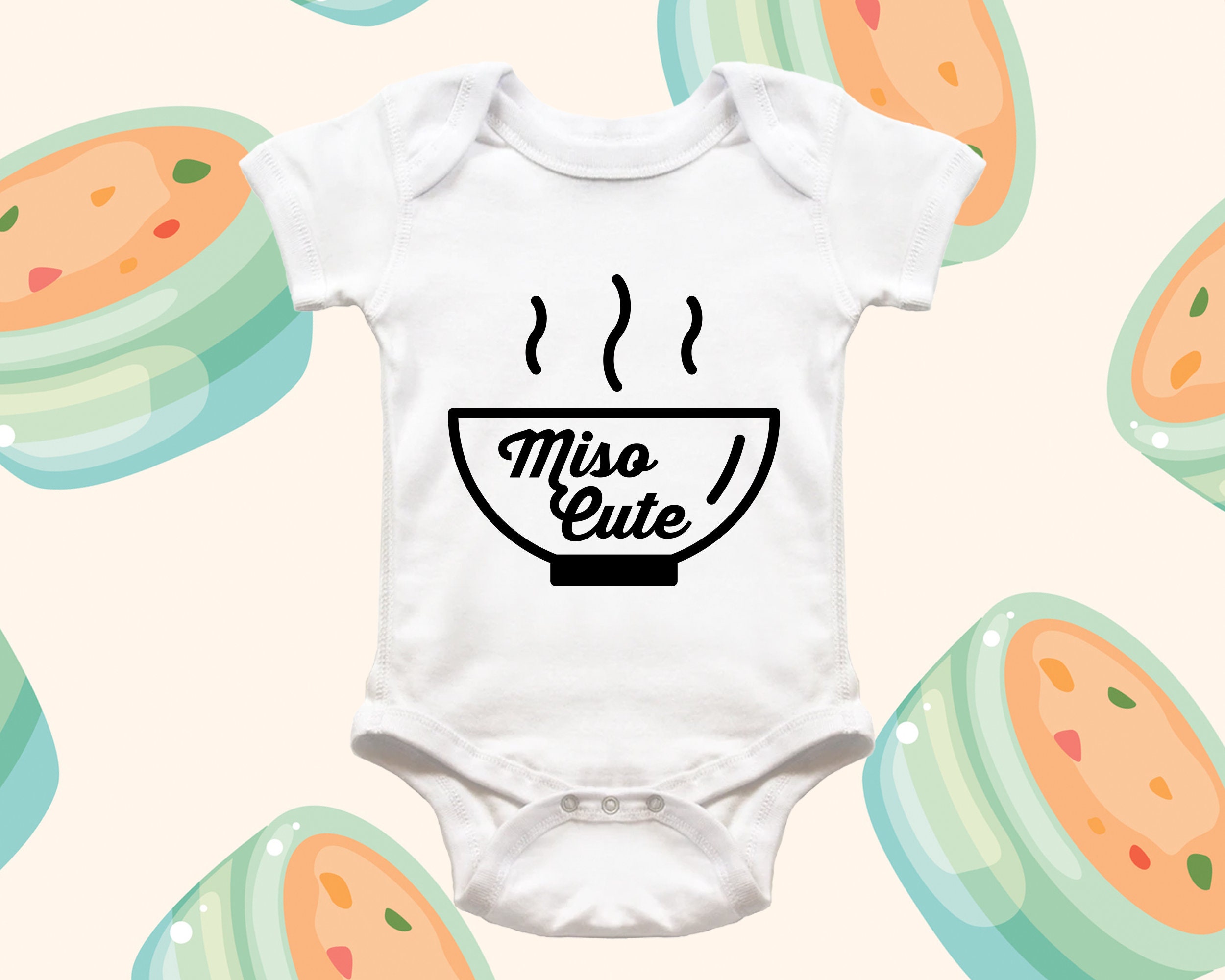 Miso Cute Baby Onesie® Cute Funny Baby Onesies® Asian Etsy