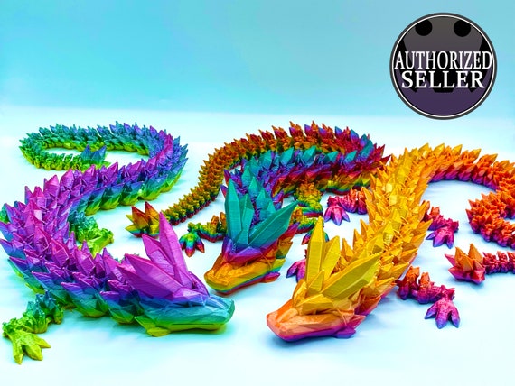 Multicolor Flexible articulating Dragon Multicolor Flexible articulating Dragon