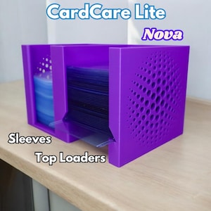 CardCare Lite (Nova Edition) – Trading Card Sleeve and Toploader Dispenser Organizer for TCG and Sports Cards