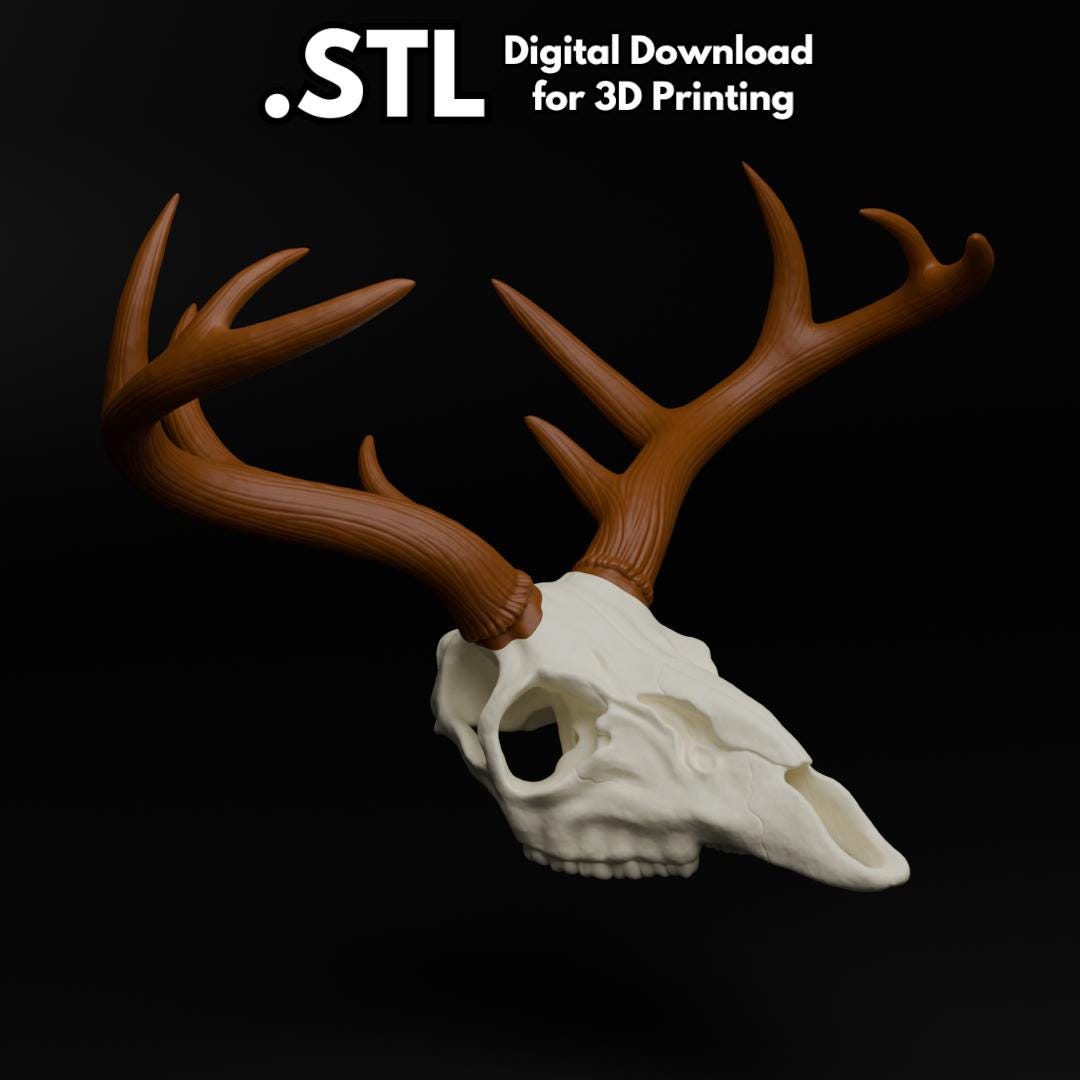 Deer Skull (STL FILES) - Etsy