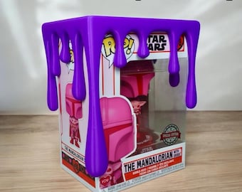 Slime Drip Funko Pop Topper – 3D-utskrivet slimetillbehör för Funko-lådor, funkigt displayfodral, passar standard 4” popbox