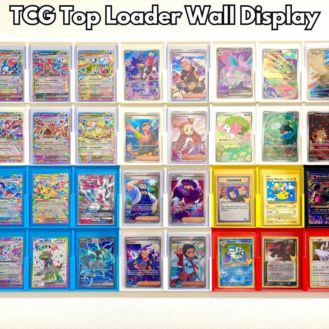 Pokmons Card Wall Display - Etsy