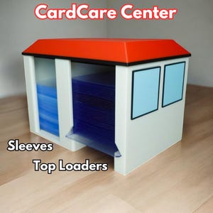 CardCare Center – Trading Card Sleeve and Toploader Dispenser Organizer for TCG and Sports Cards