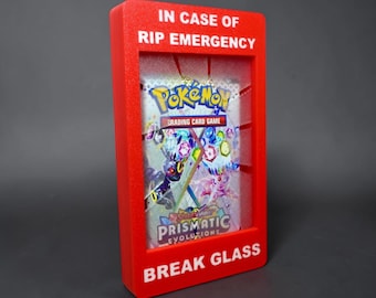 Rip Emergency Wall Display – Trading Card Pack Holder with Magnetic Cover – TCG Collector Gift & Display Case