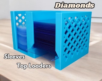 CardCare Lite (Diamonds Edition) – Trading Card Sleeve and Toploader Dispenser Organizer for TCG and Sports Cards