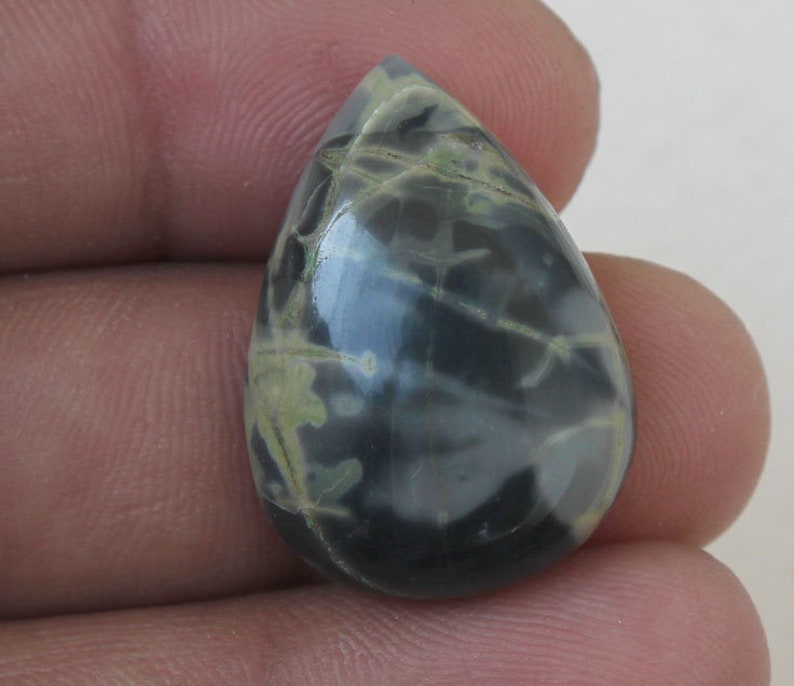 Picasso Jasper 19X27X7 MM Amazing Picasso Jasper Pear Shape Gemstone Cabochon Handcraft Gemstone For Jewelry Making Loose Stone