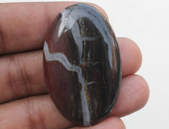 Natural Septarian Gemstone Septarian 34X56X6 MM Superb Septarian Oval Shape Cabochon Loose Stone Healing Stone Jewelry Making Septarian
