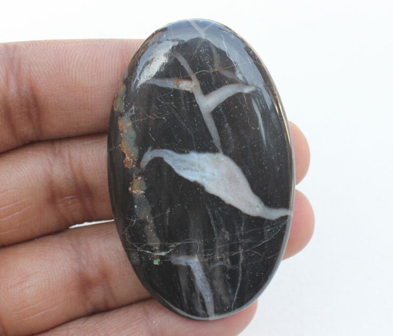 Natural Septarian Gemstone Septarian 34X56X6 MM Superb Septarian Oval Shape Cabochon Loose Stone Healing Stone Jewelry Making Septarian