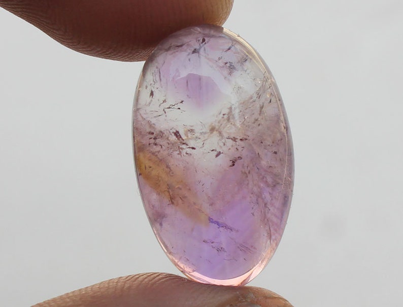 Best Gift Gemstone Splendid Amethyst Cute Oval Shape Cabochon Gemstone Amethyst 13X22X7 MM! Jewelry Making Amethyst Loose Stone