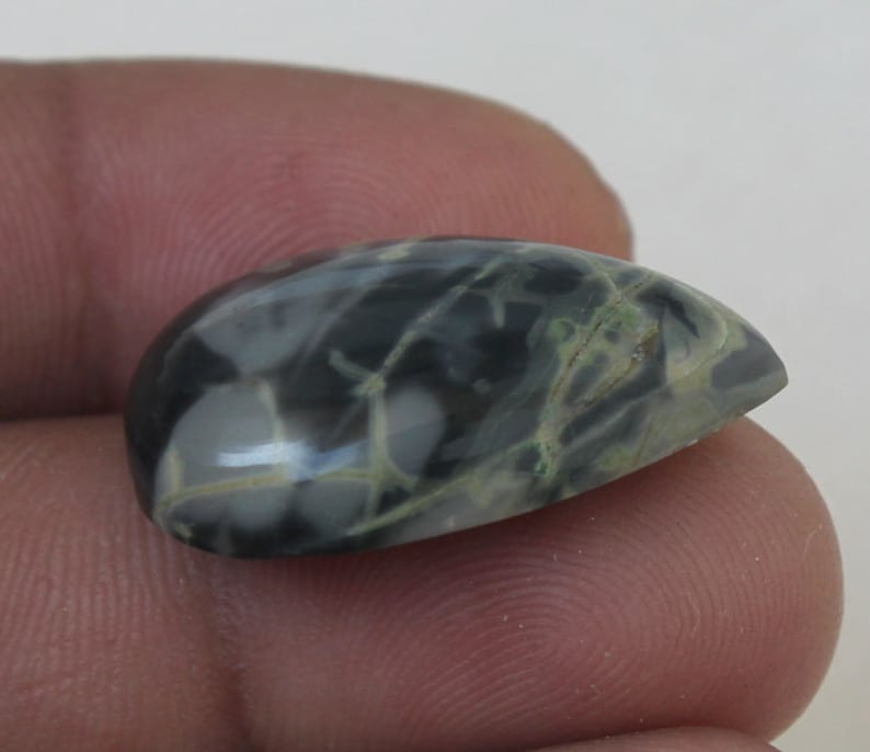 Picasso Jasper 19X27X7 MM Amazing Picasso Jasper Pear Shape Gemstone Cabochon Handcraft Gemstone For Jewelry Making Loose Stone