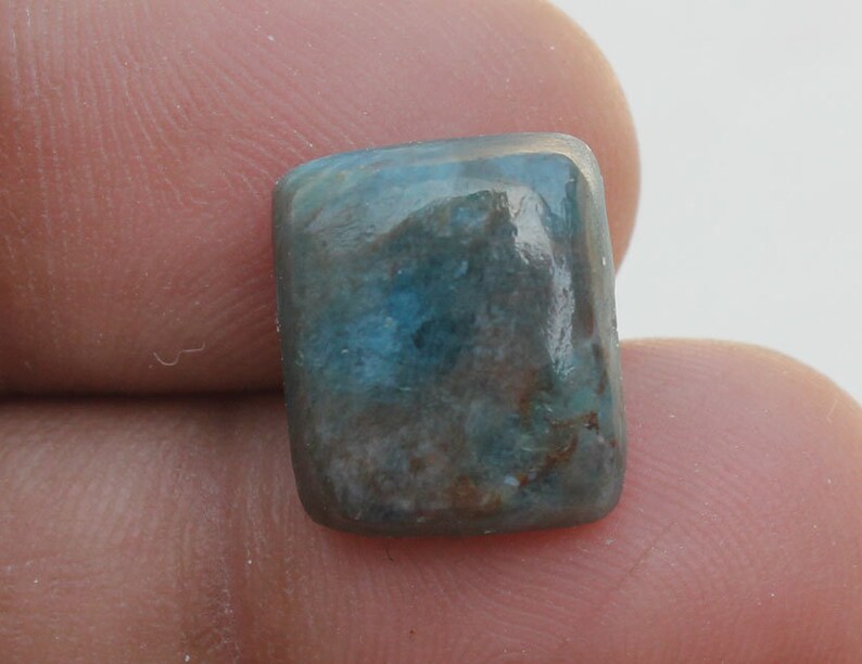 Natural Gemstone, APATITE 11X13X5 MM! Jewelry Making Apatite Loose Stone Fabulous Gemstone Gorgeous Apatite Cushion Cabochon Gemstone
