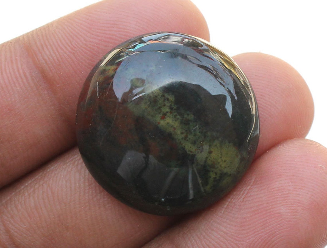 BLOOD AGATE 247 MM Scenic Collection Round Shape Cabochon Etsy