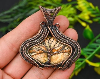 Ciondolo regalo pietra preziosa forma ovale diaspro