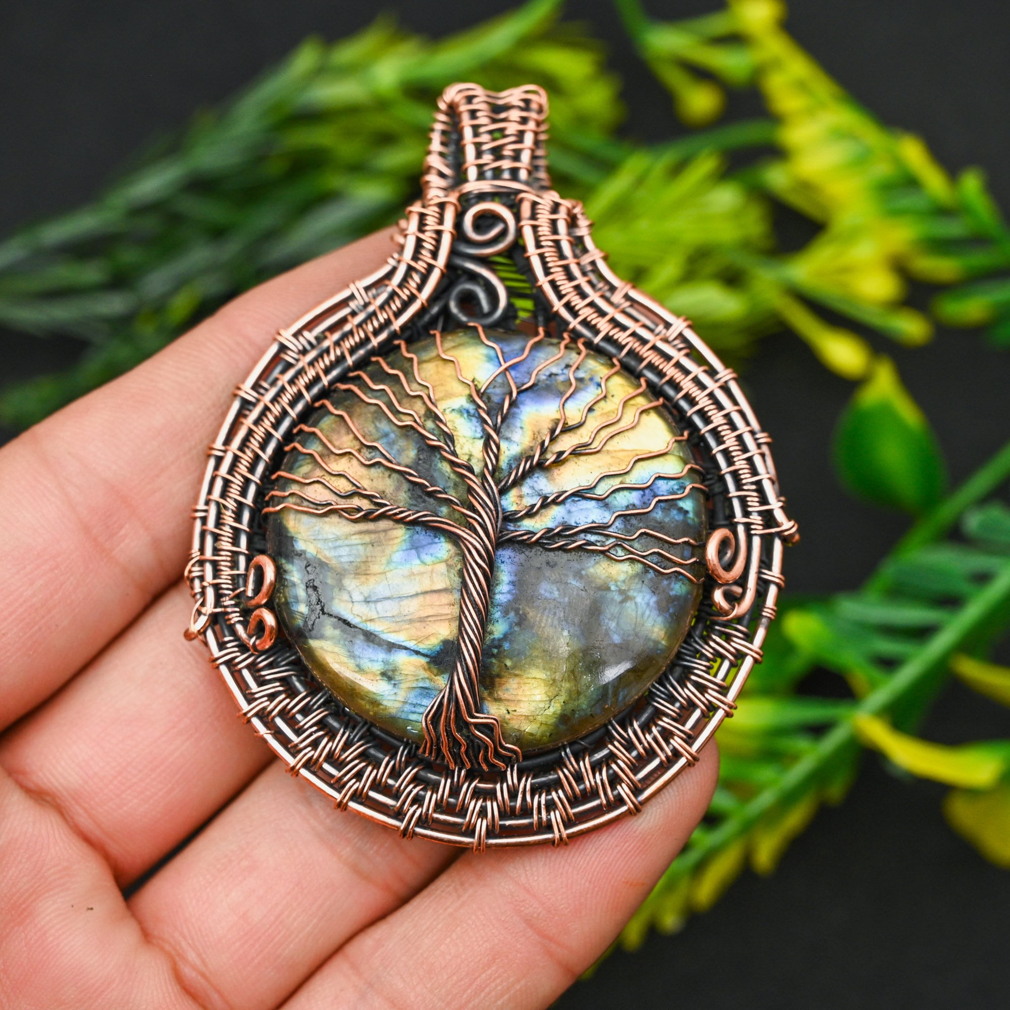 Ketting set Tree of Life stainless steel zilver incl. oorbellen