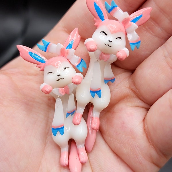 Sylveon Earrings • Faux Gauge Pokémon Earrings