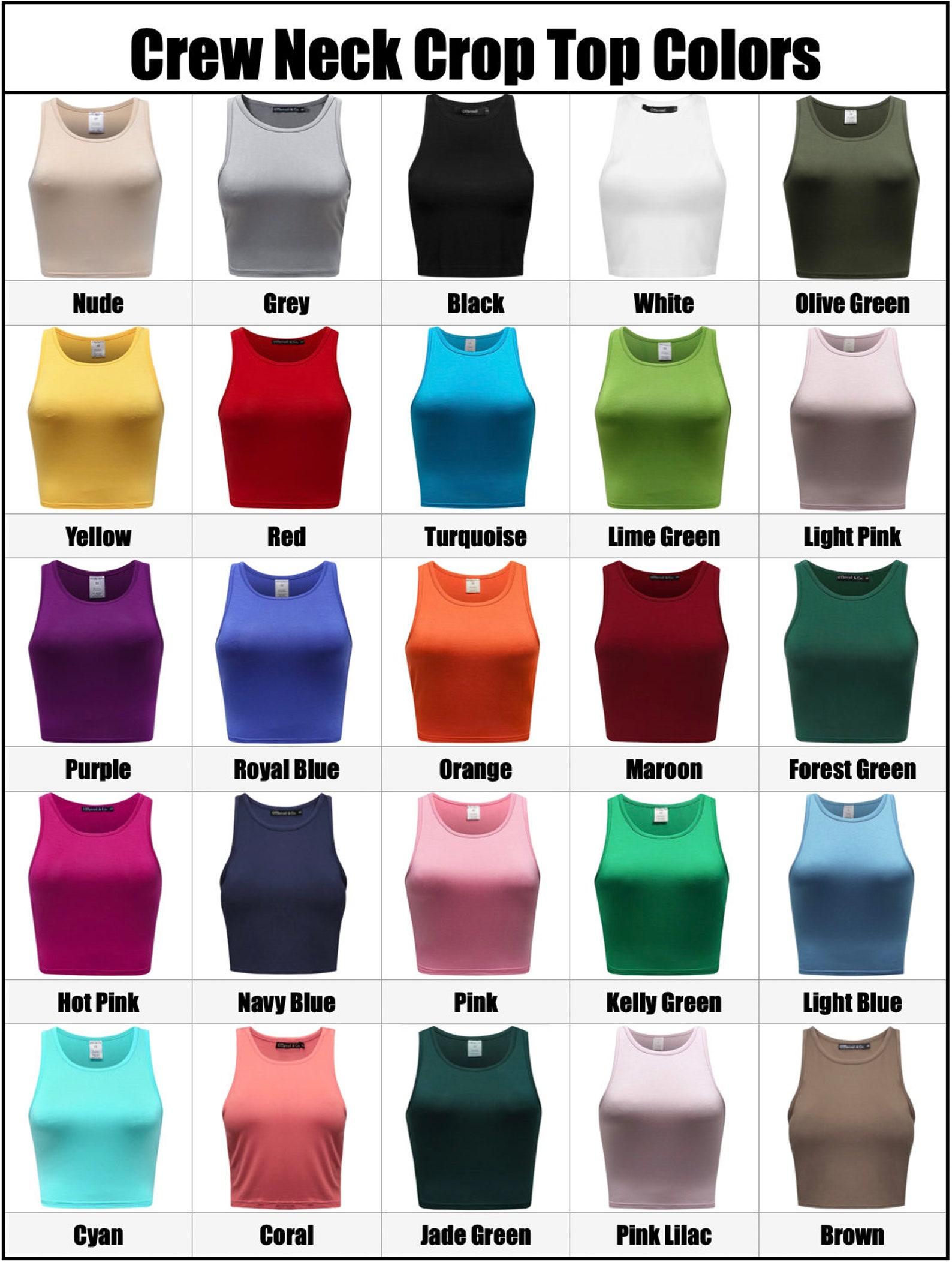 Custom Crop Top Crew Neck Women's Customizable Crop Etsy