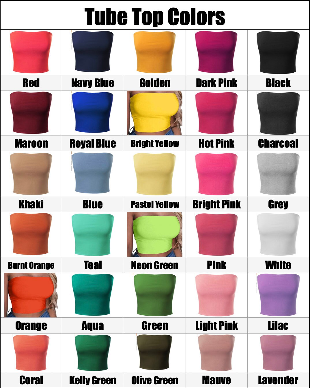 Custom Tube Top Women
