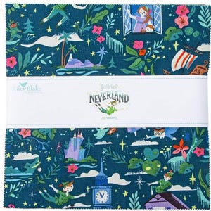 Riley Blake Designs Forever Neverland by Jill Howarth 10&quot; Layer Cake 10-15900-42
