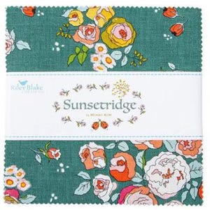 Minki Kim サンセットリッジ 5インチ スタッカー 42 5インチ スクエア チャームパック Riley Blake Designs 5-15730-42