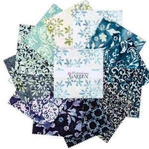 Expressions Batiks Victorian Garden A 42 5-inch Squares Charm Pack Riley Blake 5-23105A-42