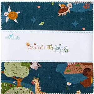 Jennifer Long Created with Love 5&quot; Stacker 42 5-inch Squares Charm Pack Riley Blake 5-15970-42