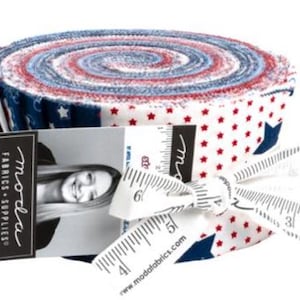 Moda Fabrics Star Spangled by April Rosenthal of Prairie Grass Patterns Jelly Roll 24170JR