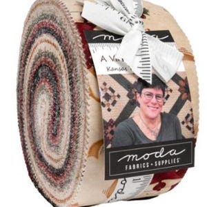 Moda Fabrics A Vintage Christmas by Kansas Troubles Quilters Jelly Roll 9780JR