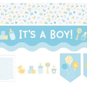 Riley Blake Designs Mantel Runner of the Month Boy Panel HD15525