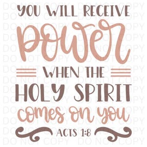 You Will Receive Power When holy Spirit Comes On you Tote Bag You Will Receive Power When holy Spirit Comes On you Tote Bag