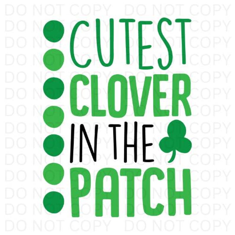 Cutest Clover | PNG Design | Trendy PNG | Digital Files | Instant ...