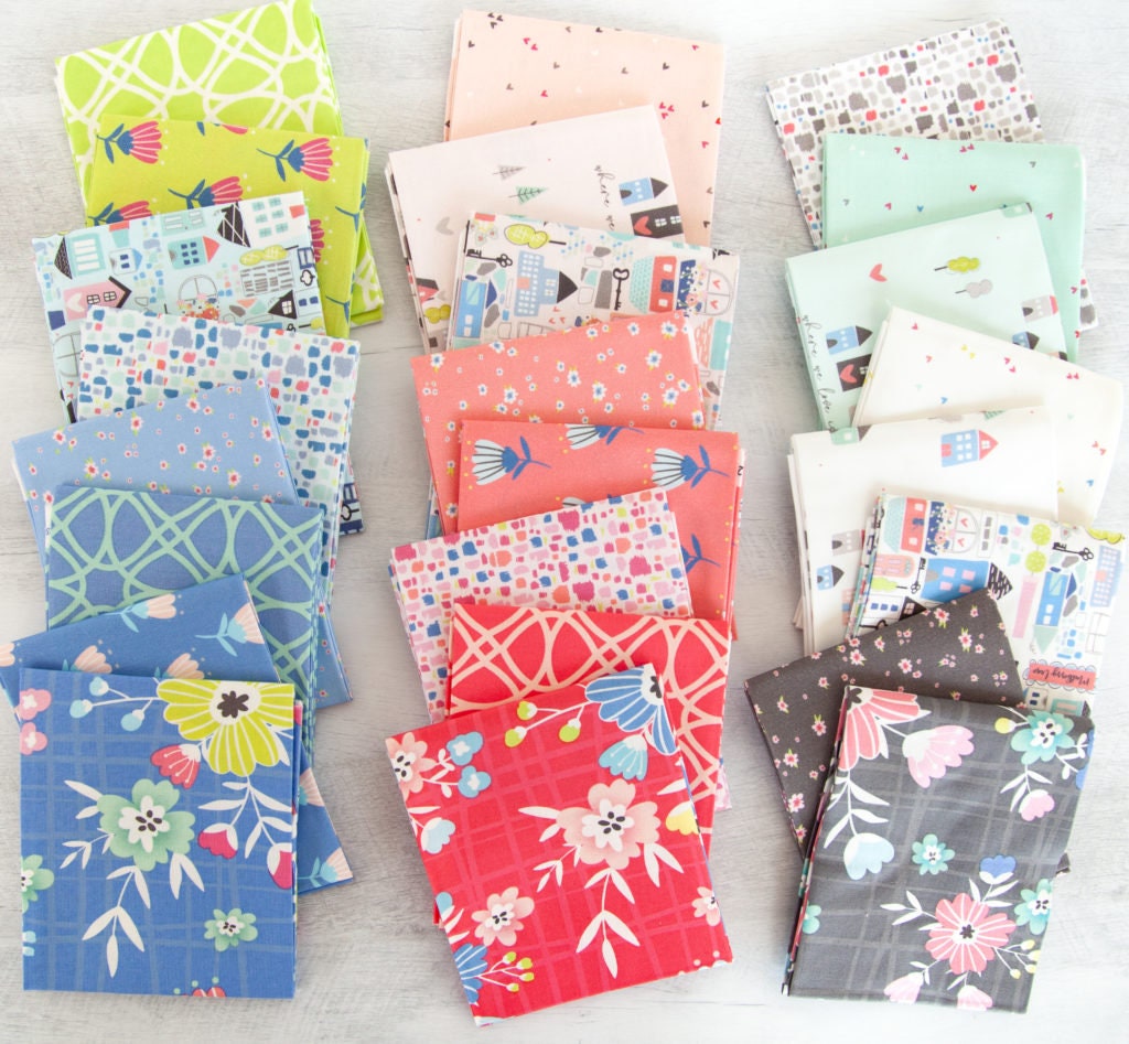 Fat Quarter, Half or One Yard Bundle Mulberry Lane by Riley Blake ...