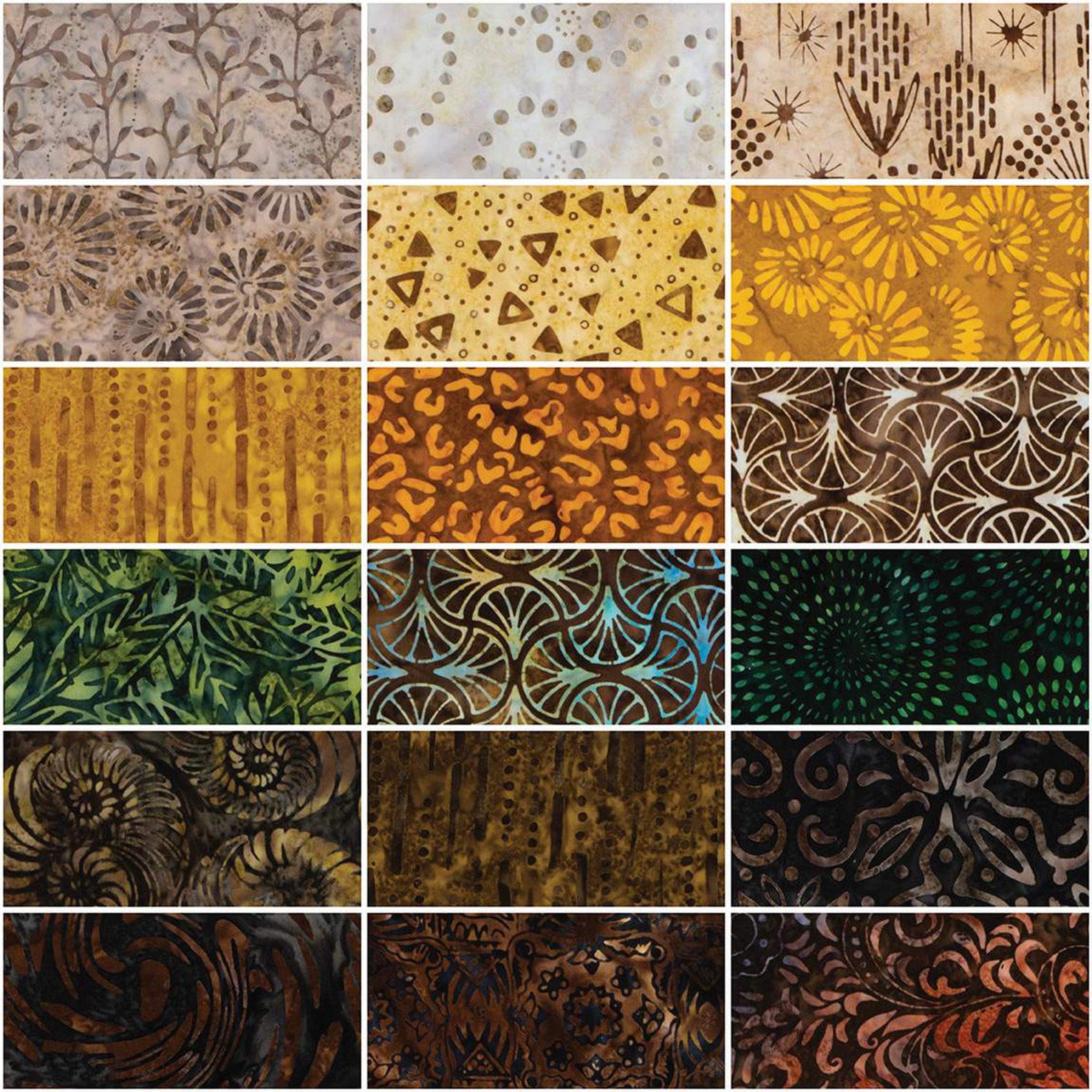 Expressions Batiks Into the Woods Collection Fat Quarter by Riley Blake ...